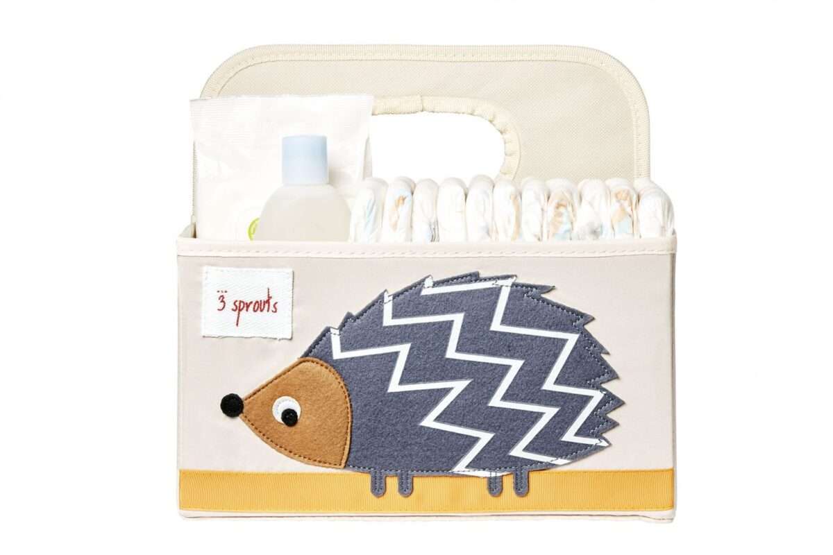 DOHDG 3Sprouts Diaper Caddy Hedgehog 3 1536x1024 1