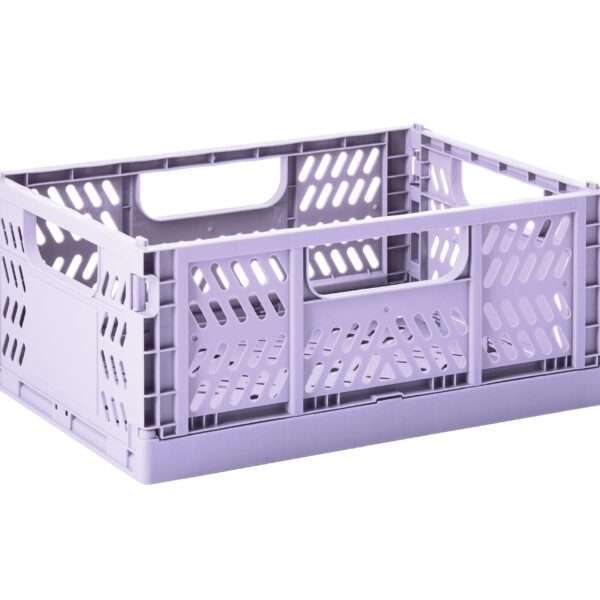 CMDLC 3Sprouts Modern Folding Crate Medium Lilac 1 scaled