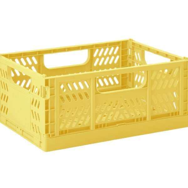 CMDYL 3Sprouts Modern Folding Crate Medium Yellow 1 scaled